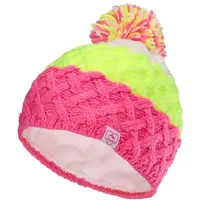 Lewro BARAH Dívčí pletená čepice, růžová, velikost 12-15Y