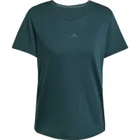 adidas YOGA ESSENTIALS TEE Dámské sportovní triko, tmavě zelená, velikost