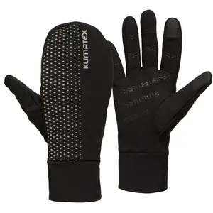 Klimatex AUTH Unisex 2v1 rukavice, černá, velikost