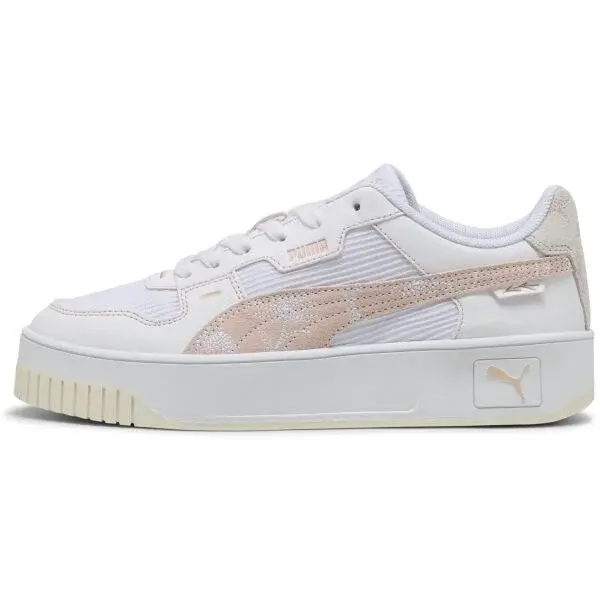 Puma CARINA STREET LUX CRAFTED FLOWERS Dámská vycházková obuv, bílá, velikost 37.5