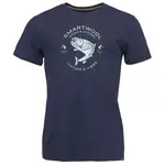 Smartwool TROUT FISHING GRAPHIC SS TEE SLIM FIT Pánské triko, tmavě modrá, velikost