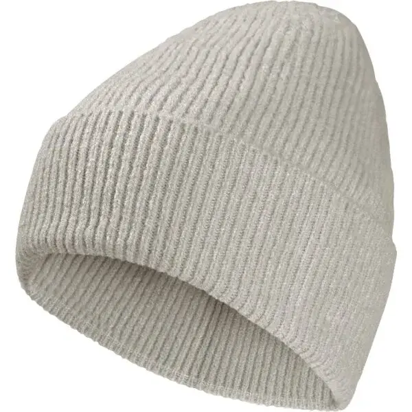 Jack Wolfskin FUZZY BEANIE Unisex zimní čepice, béžová, velikost