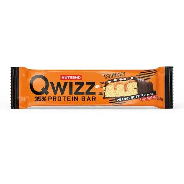 Nutrend QWIZZ PROTEIN BAR 60 G ARAŠÍDOVÉ MÁSLO Proteinová tyčinka, , velikost