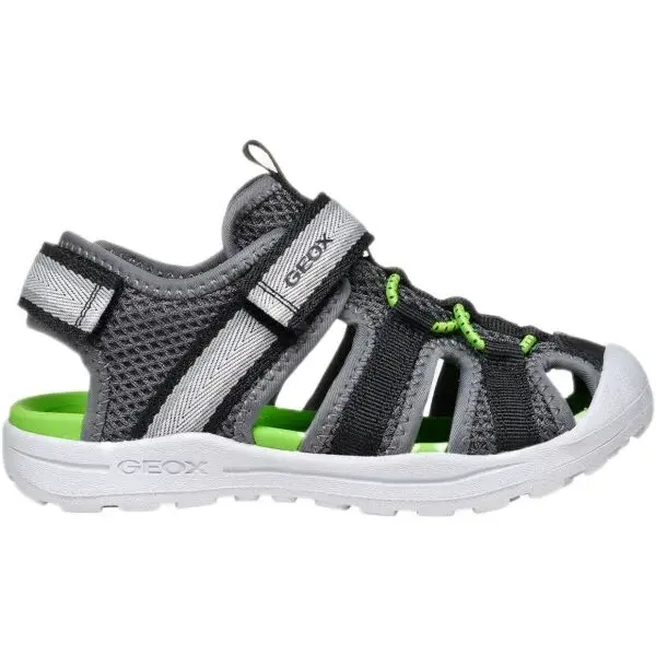 Geox J VANIETT Chlapecké sandály, tmavě šedá, velikost