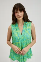 Women's blouse with neckline MOODO - colorful