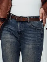 Dámské skinny džíny s páskem