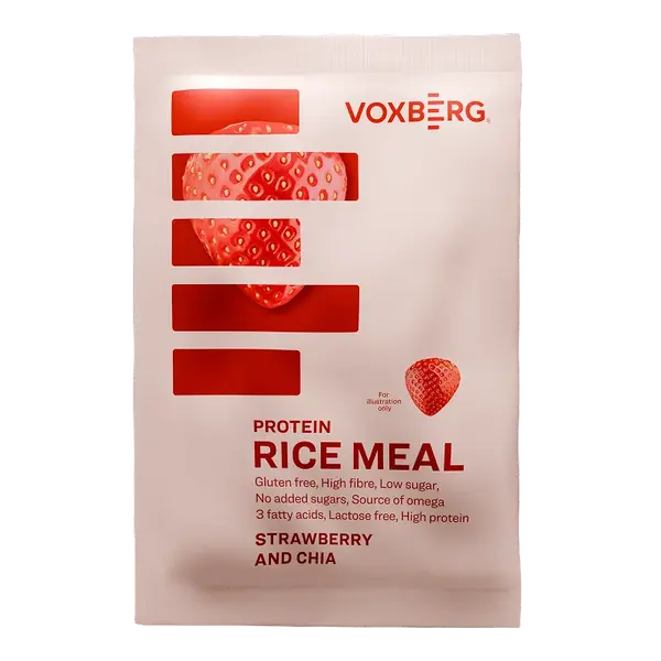 VOXBERG Protein Rice Meal Jahoda & Chia 60 g