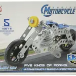 Kovová stavebnice na šroubování - motorka