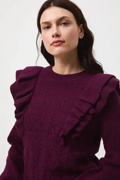 Svetr Medicine dámský, vínová barva