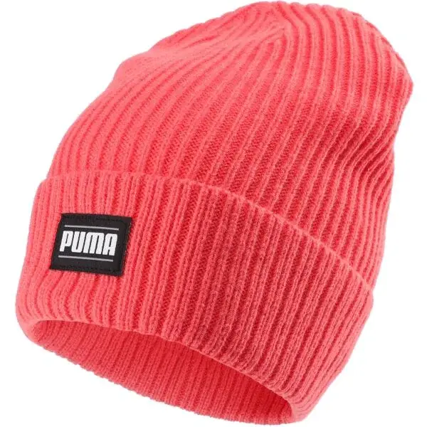 Puma CLASSIC CUFF BEANIE Pánska pletená čiapka, ružová, veľkosť