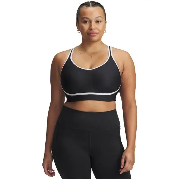 Under Armour INFINITY MID PIPED Športová podprsenka, čierna, veľkosť