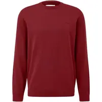 s.Oliver RL KNITTED PULLOVER NOOS Pánsky sveter, vínová, veľkosť