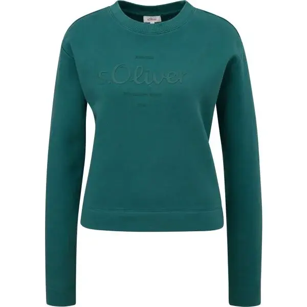 s.Oliver RL SWEATSHIRT CREW Mikina, tmavo zelená, veľkosť