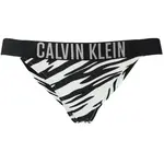 Calvin Klein INTENSE POWER-BRAZILIAN-PRINT Dámské plavkové kalhotky, černá, velikost