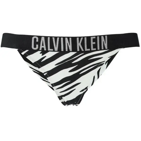 Calvin Klein INTENSE POWER-BRAZILIAN-PRINT Dámské plavkové kalhotky, černá, velikost