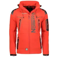 GEOGRAPHICAL NORWAY TECHNO HOODIE Pánská softshellová bunda, červená, velikost