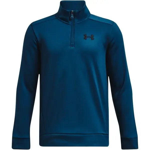 Under Armour ARMOUR FLEECE 1/4 ZIP Chlapčenská mikina, tmavo modrá, veľkosť S