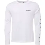 FUNDANGO ESSENTIAL Pánske tričko s dlhým rukávom, biela, veľkosť