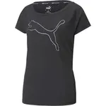 Puma TRAIN FAVORITE JERSEY CAT TEE Dámske tričko, čierna, veľkosť
