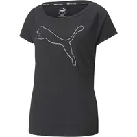 Puma TRAIN FAVORITE JERSEY CAT TEE Dámske tričko, čierna, veľkosť