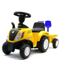 BABY MIX NEW HOLLAND Detské odrážadlo traktor s vlečkou, žltá, veľkosť