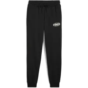 Puma ESSENTIALS LOGO LAB SWEAT PANT Pánske tepláky, čierna, veľkosť