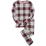 GAP PLAID Chlapčenské pyžamo, biela, veľkosť 6Y