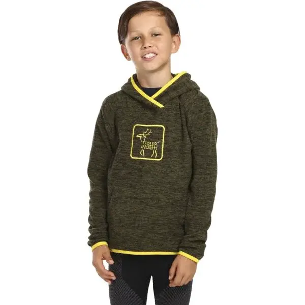 KILPI FLOND Chlapčenská mikina, tmavo zelená, veľkosť