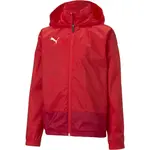 Puma TEAMGOAL 23 TRAINING RAIN JACKET JR Detská šuštiaková bunda, červená, veľkosť