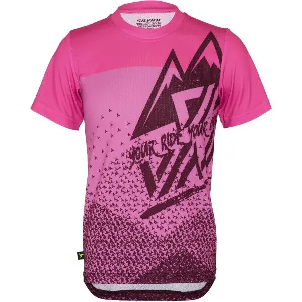 SILVINI DENNÍ Dievčenský cyklistický dres, ružová, veľkosť 158-164