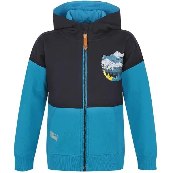 LOAP DILONG Chlapčenská mikina, modrá, veľkosť 158-164