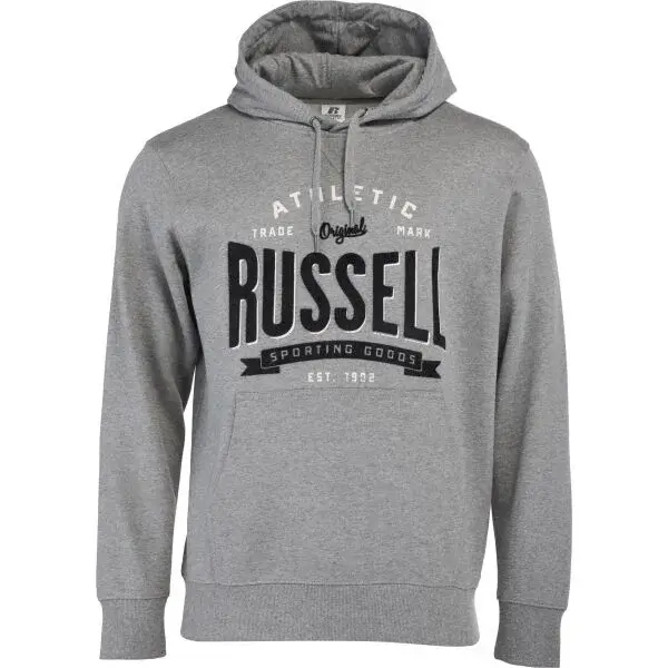 Russell Athletic SWEATSHIRT M Pánska mikina, sivá, veľkosť
