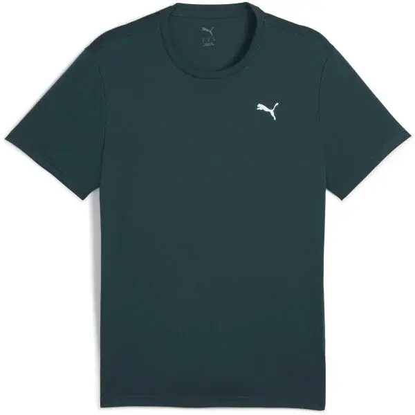 Puma M TAD ESSENTIAL POLY TEXTURE TEE Pánske športové tričko, tmavo zelená, veľkosť