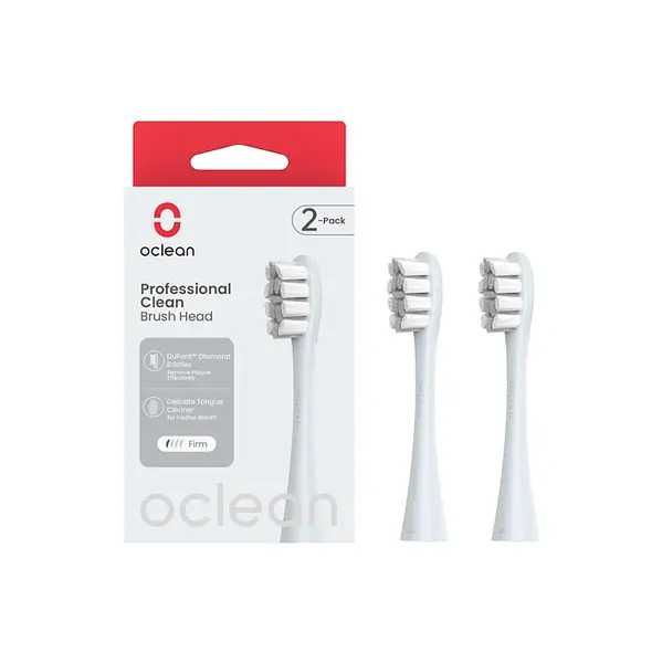 OCLEAN Professional Clean P1C9 náhradní hlavice stříbrné 2 ks