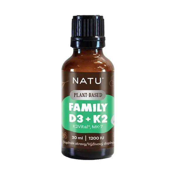 NATU Family vitamin D3+K2 vegan 30 ml