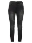 SHEEGO Džínsy  čierny denim