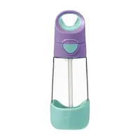 B.BOX Lahev na pití s brčkem - lilac pop 450ml