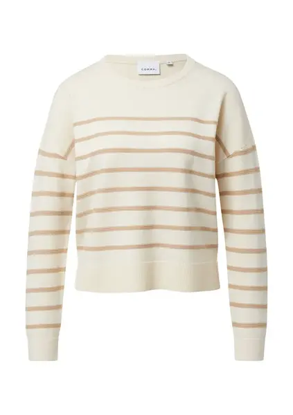 COMMA Sveter  béžová / krémová