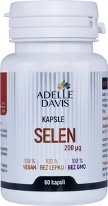ADELLE DAVIS Selen 200mcg 60 kapslí