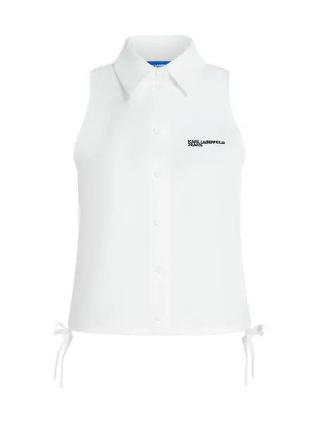 KARL LAGERFELD JEANS Blúzka  čierna / biela