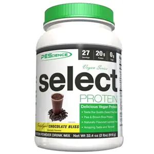 PEScience Vegan Select protein 837g - čokoláda, arašídové máslo