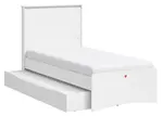Studentská postel 100x200cm s přístýlkou vendella - bílá