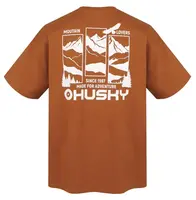 Husky Tee View M XXXL, brown Pánské bavlněné triko