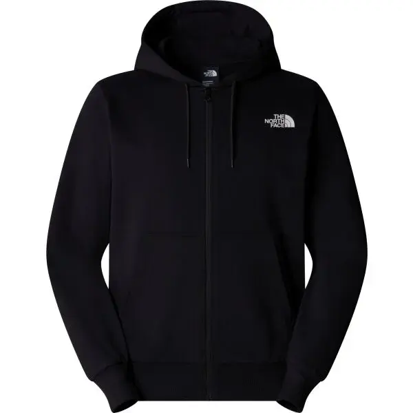 The North Face SIMPLE DOME FULL ZIP HOODIE M Pánska mikina, čierna, veľkosť