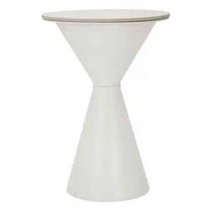 Mauro Ferretti KONFERENČNÍ STOLEK, bílá, kov, keramika, 44,5/44,5/63 cm
