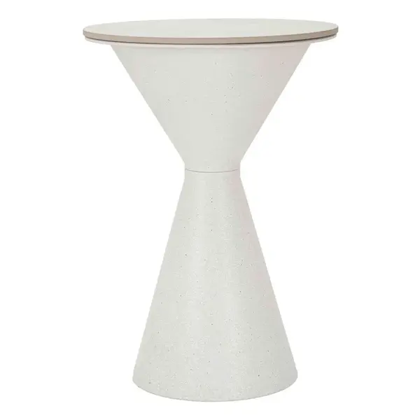 Mauro Ferretti KONFERENČNÍ STOLEK, bílá, kov, keramika, 44,5/44,5/63 cm