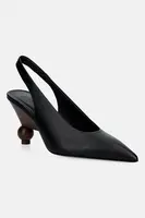 Kožené lodičky Weekend Max Mara Wkarito