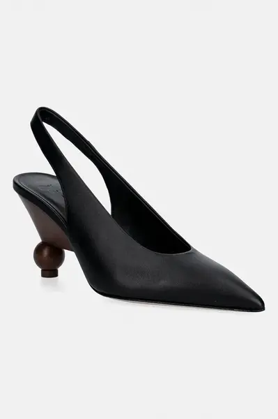 Kožené lodičky Weekend Max Mara Wkarito