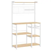 MID.YOU REGÁL, bílá, barvy dubu, ocel, 90/167/42 cm