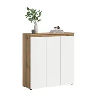 Livetastic BOTNÍK, bílá, barvy dubu, 105/111/37 cm